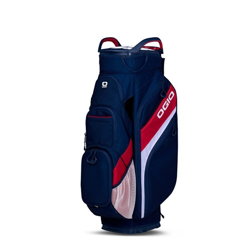 An image of a OGIO WOODE CART Bag - Red/White/Blue 25 on a white background