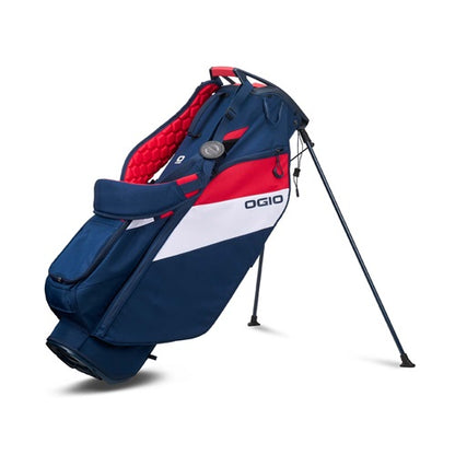An image of a OGIO Fuse Stand Bag - Red/White/Blue on a white background