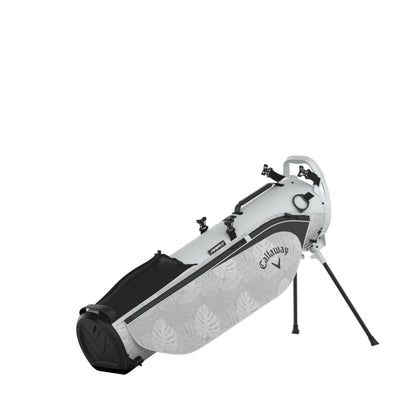 An image of a Callaway CPT Par 3 Golf Stand Bag - Gray / Palm Breeze on a white background