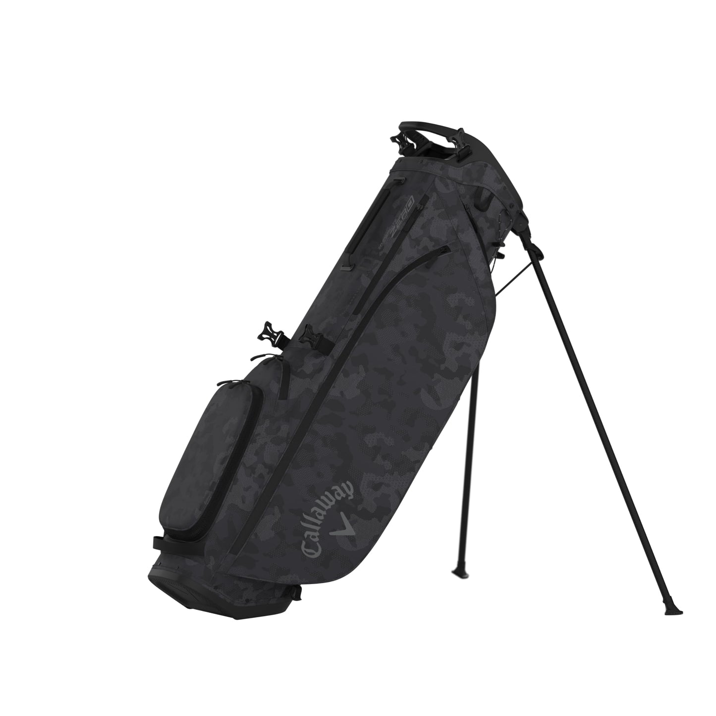 An image of a Callaway 2026 HL Zero Golf Stand Bag - Black / FLD Camo on a white background