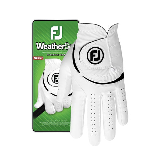 An image of a FootJoy WeatherSof Golf Gloves on a white background