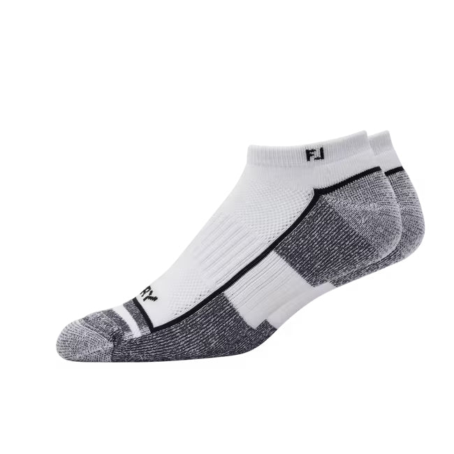 An image of a FootJoy ProDry Low Cut Socks - White on a white background