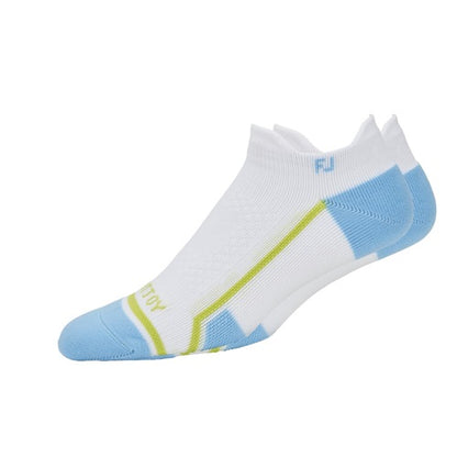 An image of a FootJoy TechD.R.Y. Women's Roll Tab White on a white background