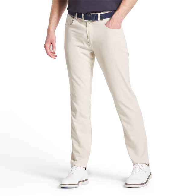 An image of a FootJoy Moxie 5 Pocket Performance Pant - Sand - 36x30 on a white background