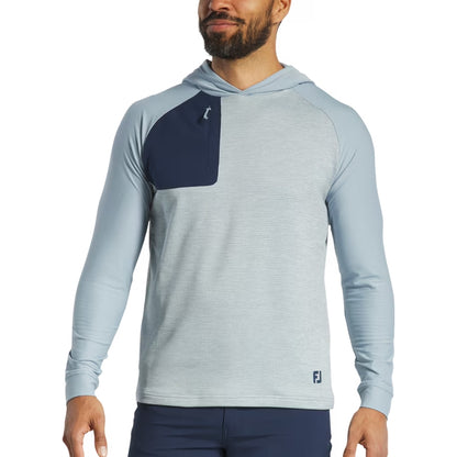 An image of a FootJoy Thermo PulloverHoodie Grey XL on a white background