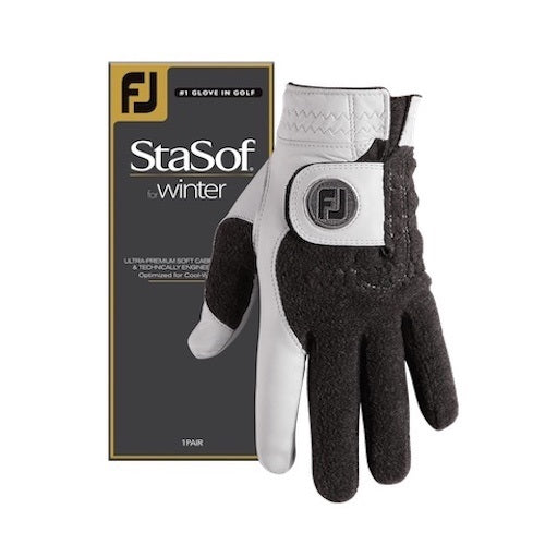 An image of a FootJoy 2019 StaSof Winter Gloves - Pair on a white background