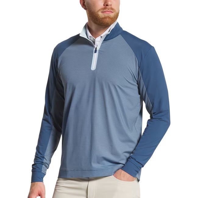 An image of a FootJoy TempoSeries Mixed Texture Midlayer - Denim - Medium on a white background