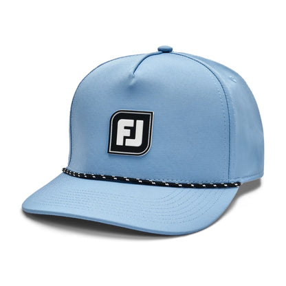 An image of a FootJoy Rope hat FJ Logo - Slate on a white background