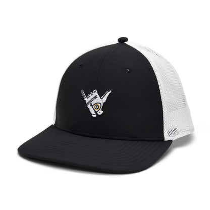 An image of a FootJoy Motif Trucker Hat on a white background