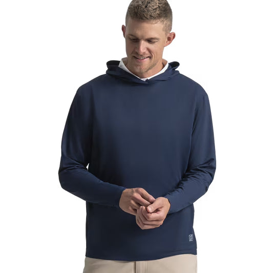 An image of a FootJoy Tempo Sun Hoodie - Navy on a white background