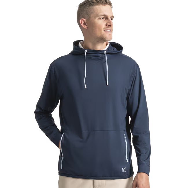 An image of a FootJoy Tempo Hoodie - Navy on a white background