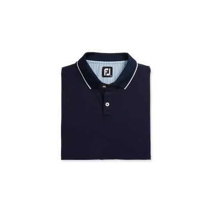 An image of a FootJoy TC Solid Polo - Navy - M on a white background