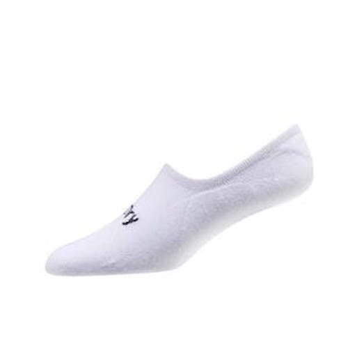 An image of a FootJoy ProDry Lightweight Ultra Low Cut Socks - White on a white background