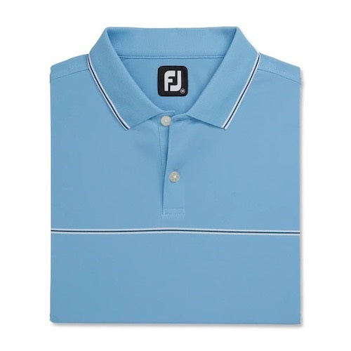 An image of a FootJoy Small Details Stretch Pique Knit Collar Polo - Dusk - XL on a white background