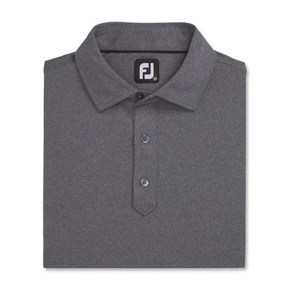 An image of a FootJoy Solid Lisle Traditional Polo Set-on Placket on a white background