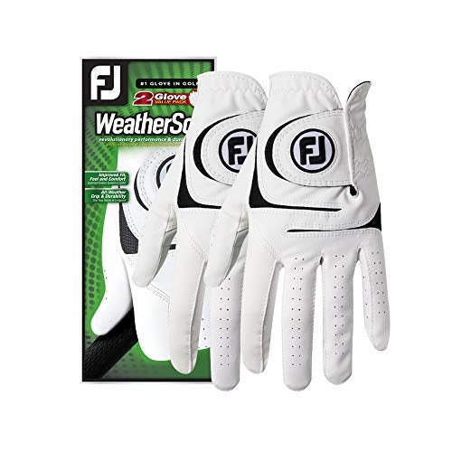 An image of a FootJoy Weathersof Men's Golf Gloves - 2 Pack - MRH - 66157 (Previous Season) on a white background