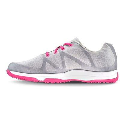 An image of a FootJoy Women's Leisure Golf Shoes - Light Grey on a white background