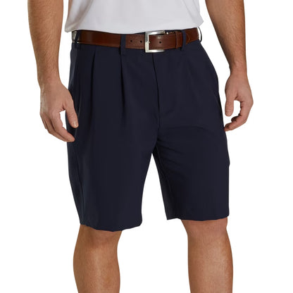 An image of a FootJoy Perfect Pleated Shorts - Navy - 32 on a white background