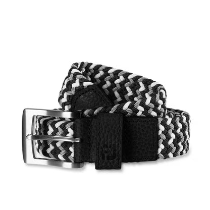 An image of a FootJoy Woven Belt - Navy Tonal - Regular on a white background