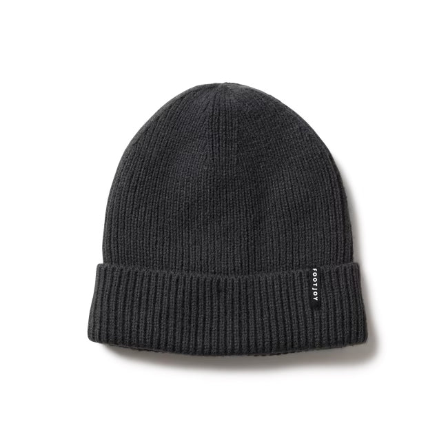 An image of a FootJoy Cuffed Beanie - Charcoal on a white background