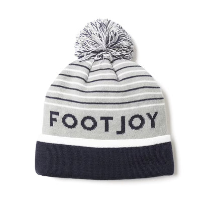 An image of aStriped Pom Pom Grey on a white background