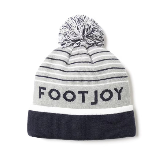 An image of aStriped Pom Pom Grey on a white background