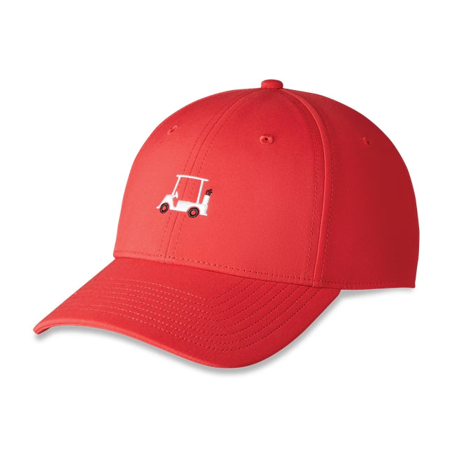 An image of aFootJoy Motif Cap - Red on a white background