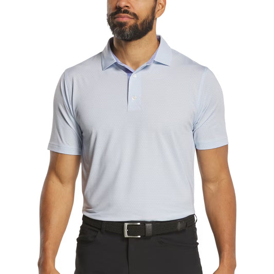 FootJoy Deco Diamond Print Polo - Ice Water / Periwinkle