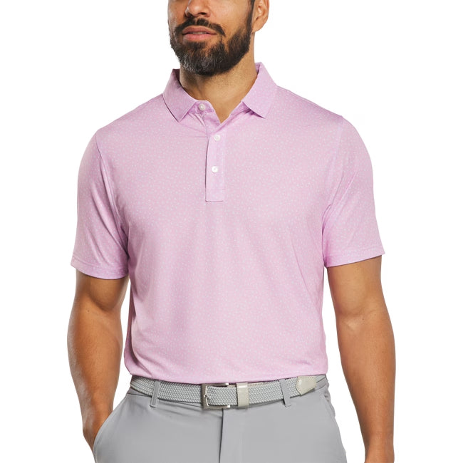 FootJoy Bird Print Polo - Orchid / Ice Water