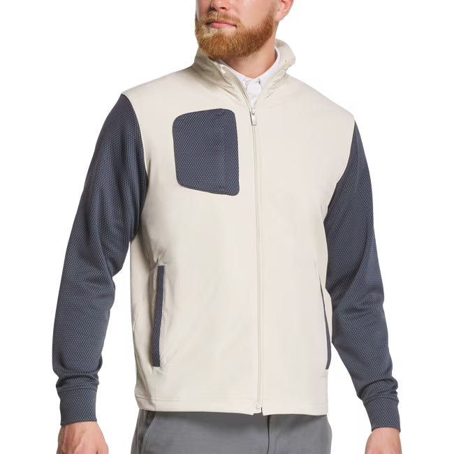 FootJoy ThermoSeries Full-Zip Hybrid Jacket - Stone / Charcoal