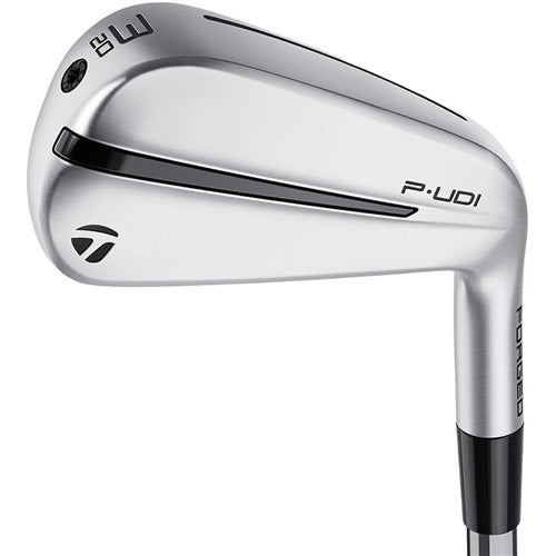 An image of a TaylorMade P-UDI Utility Iron on a white background