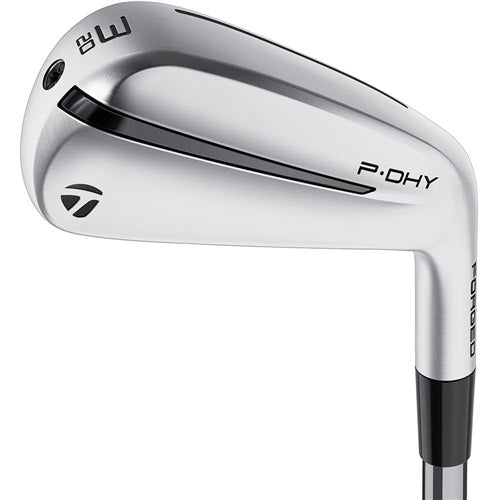 An image of a TaylorMade P-DHY Utility Iron on a white background