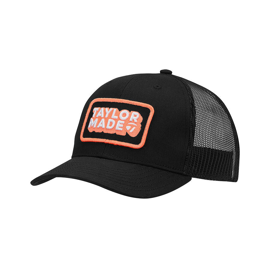 An image of a TaylorMade New Trucker Hat - Black CRL - Regular on a white background