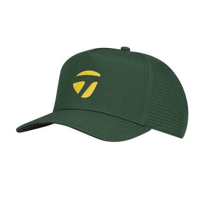 An image of a TaylorMade 2026 LSA Frame PRFRTD Hat - Green on a white background