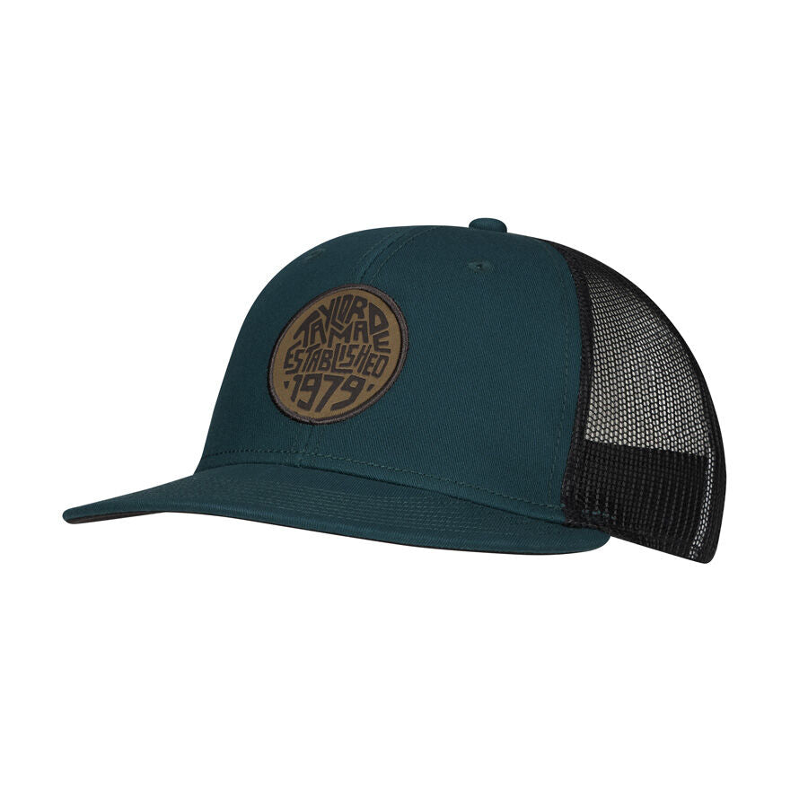 An image of a TaylorMade 2026 LS Carlsbad Trucker Hat - Teal on a white background