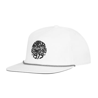 An image of a TaylorMade 2026 LS Daytona Structured Rope Hat - White on a white background