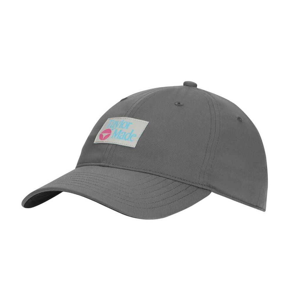 An image of a TaylorMade 2026 LS Hamptons Dad Hat - Gray on a white background