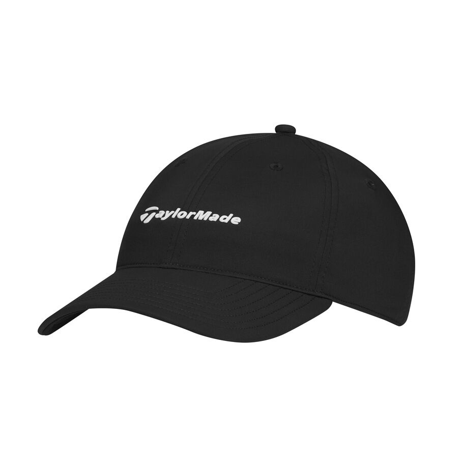 An image of a TaylorMade 2026 LS Hamptons Stock Hat - Black - Regular on a white background
