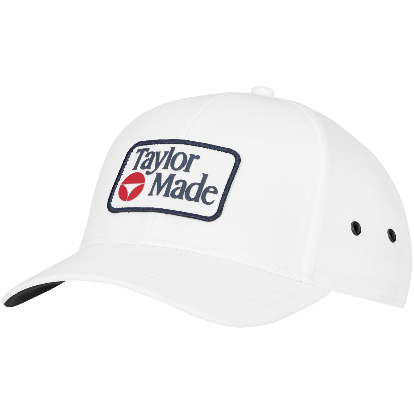 An image of a TaylorMade 2026 LS Newport 85 Metal Eyelit Hat - White on a white background