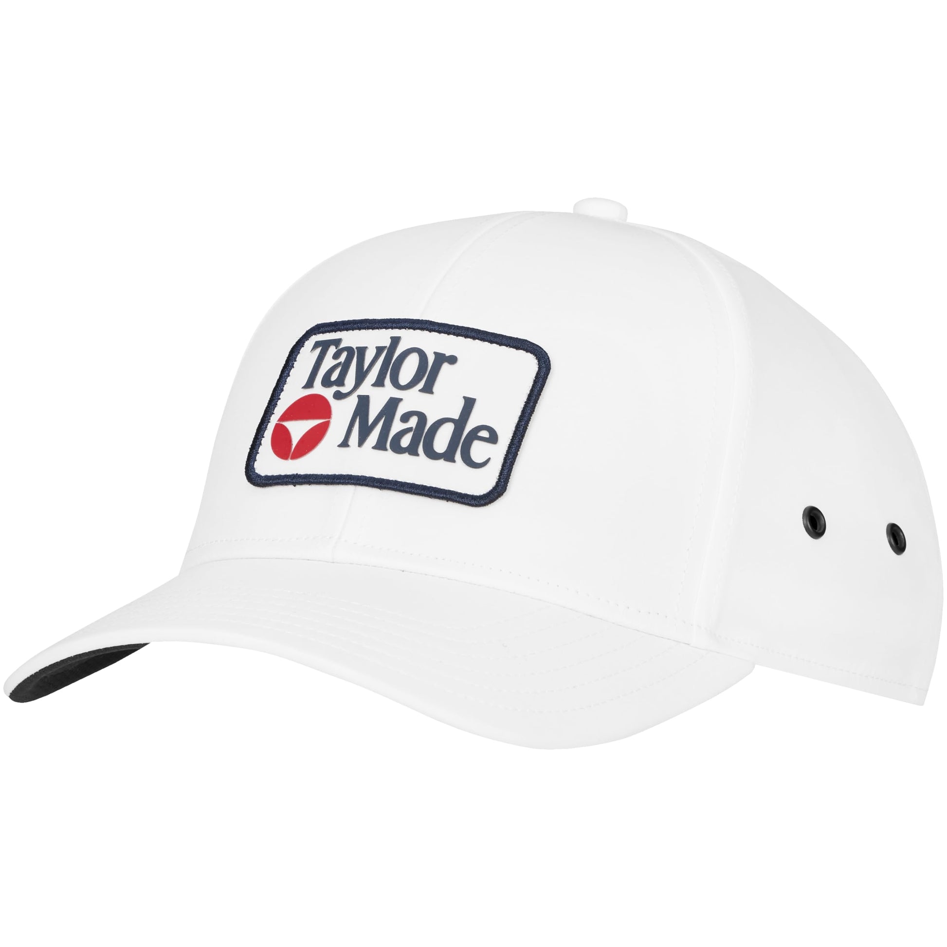An image of a TaylorMade 2026 LS Newport 85 Metal Eyelit Hat - White on a white background