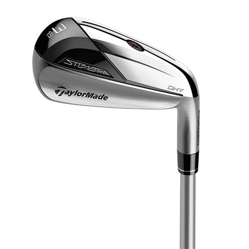 An image of a TaylorMade Stealth DHY Hybrid on a white background