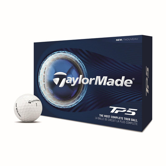 An image of a TaylorMade 2026 TP5 Golf Balls on a white background