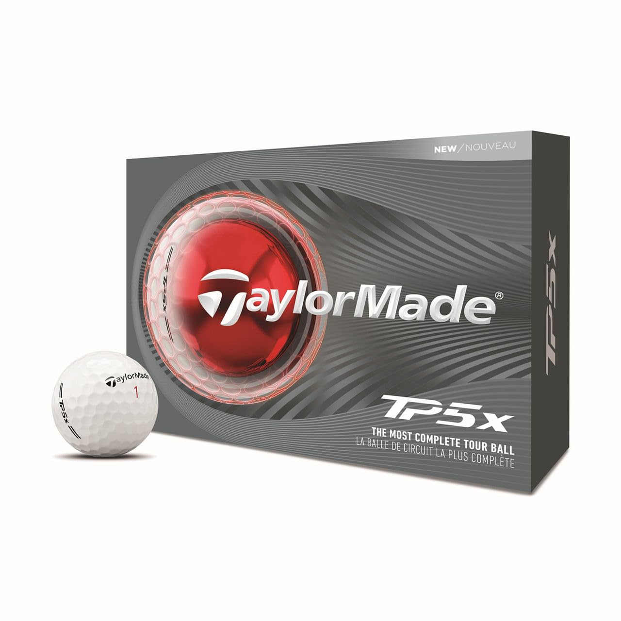 An image of a TaylorMade 2026 TP5x Golf Balls on a white background