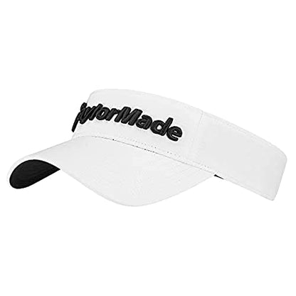 An image of a TaylorMade 2022 Radar Visor - White on a white background