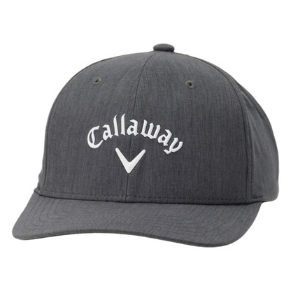 An image of a Callaway 2024 Practice Green Hat - Black Heather on a white background