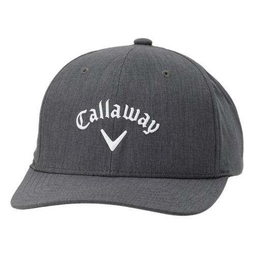 An image of a Callaway 2024 Practice Green Hat - Black Heather on a white background