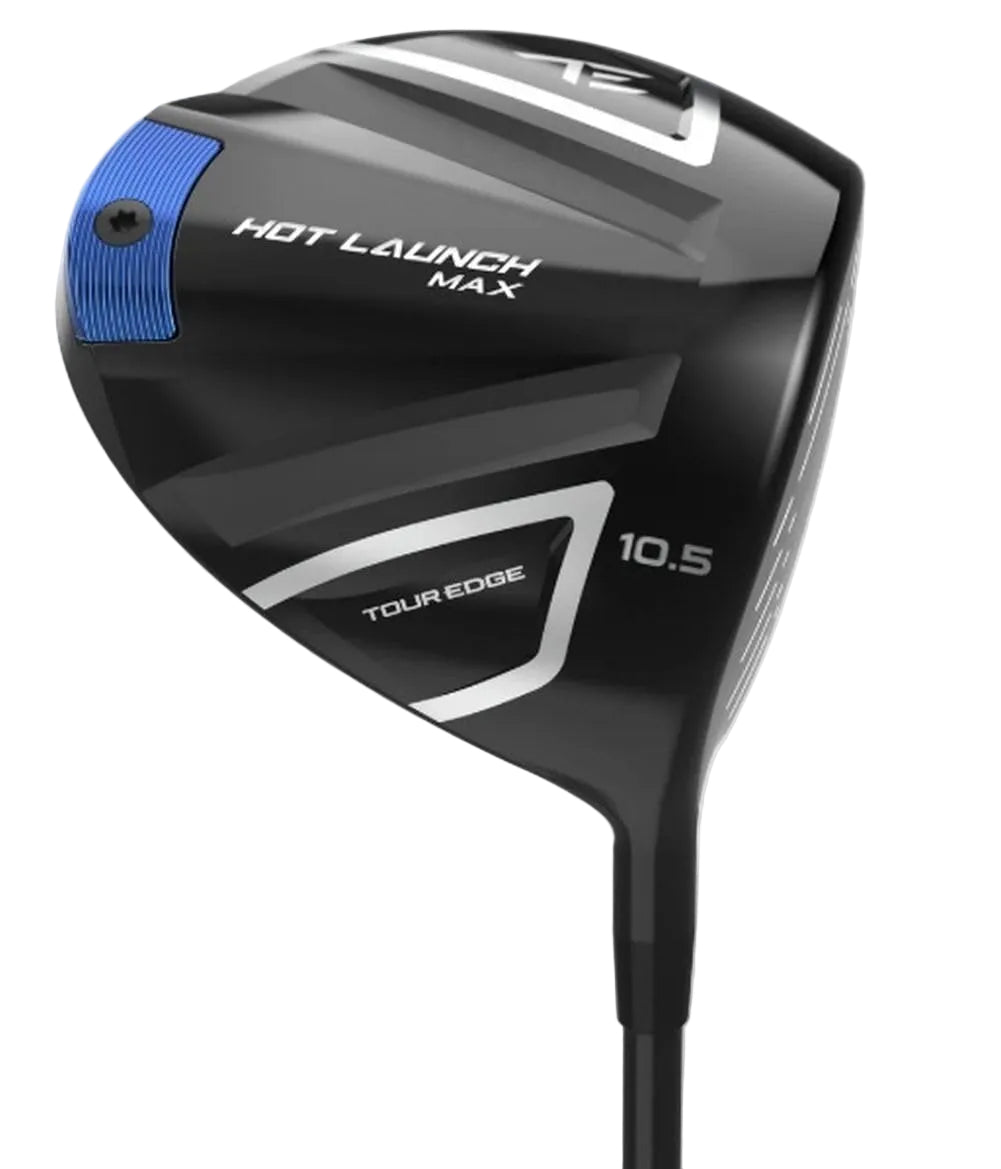 An image of a Tour Edge Hot Launch Max Driver on a white background