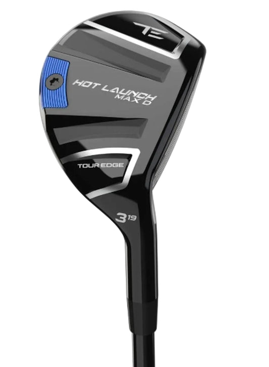 An image of a Tour Edge Hot Launch Max D Hybrid on a white background