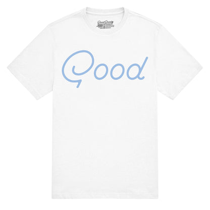 An image of a Good Good White T-Shirt - Medium on a white background
