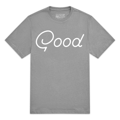 An image of a Good Good Grey T-Shirt - Large on a white background